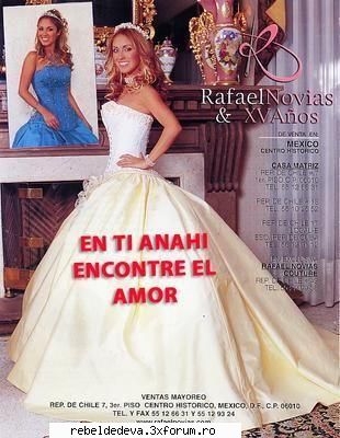 anahi ---rochii mireasa este fff frumoasa