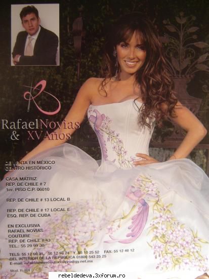 anahi ---rochii mireasa este superba