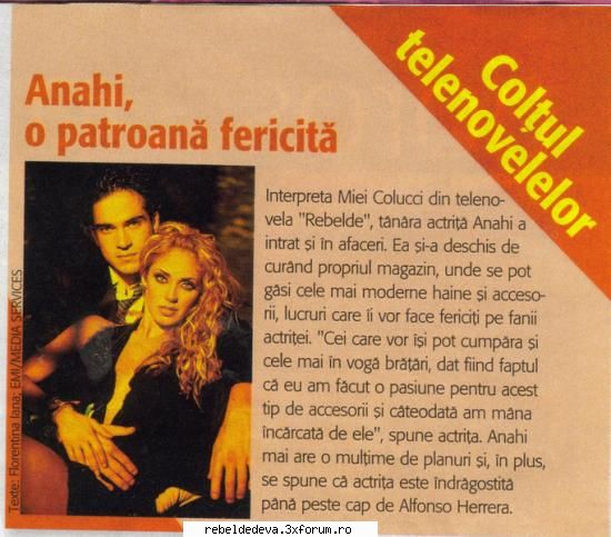 anahi reportaj despre magazin