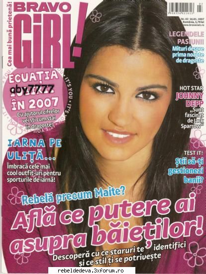 poze din prima pagina bravo girl