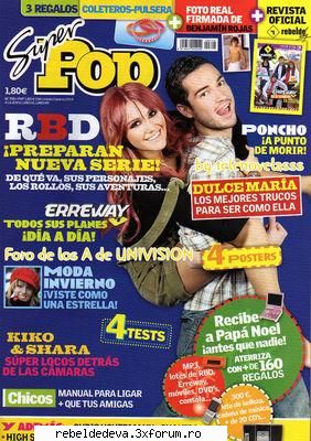 Poze din reviste,aparitii pe prima pagina - alte articole...mai moolt din revista super - RBD !