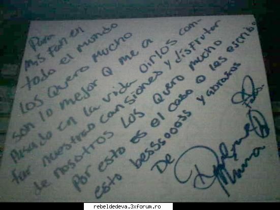 dulce maria - autografe autografe autografe.....nu se satura - Dulce